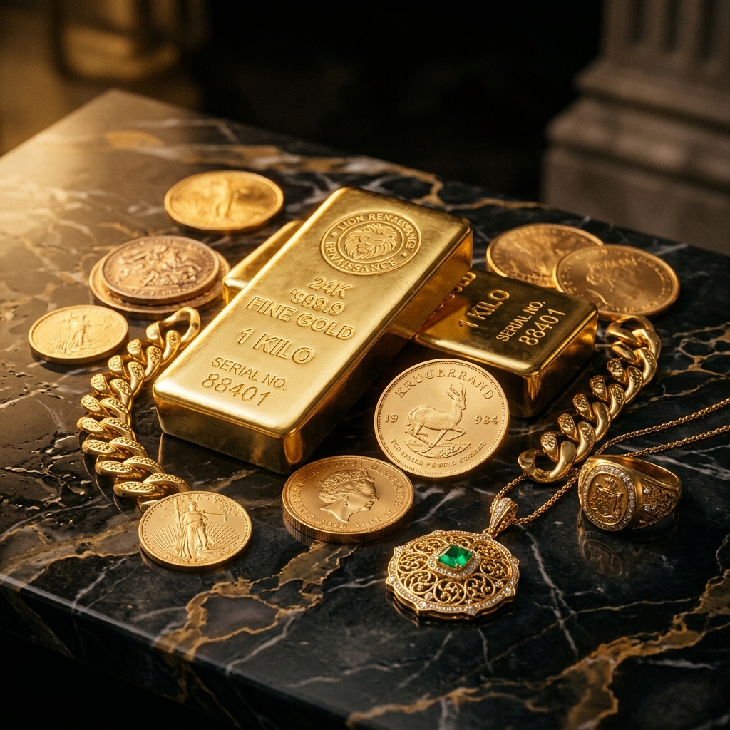 Hallmarked gold jewellery